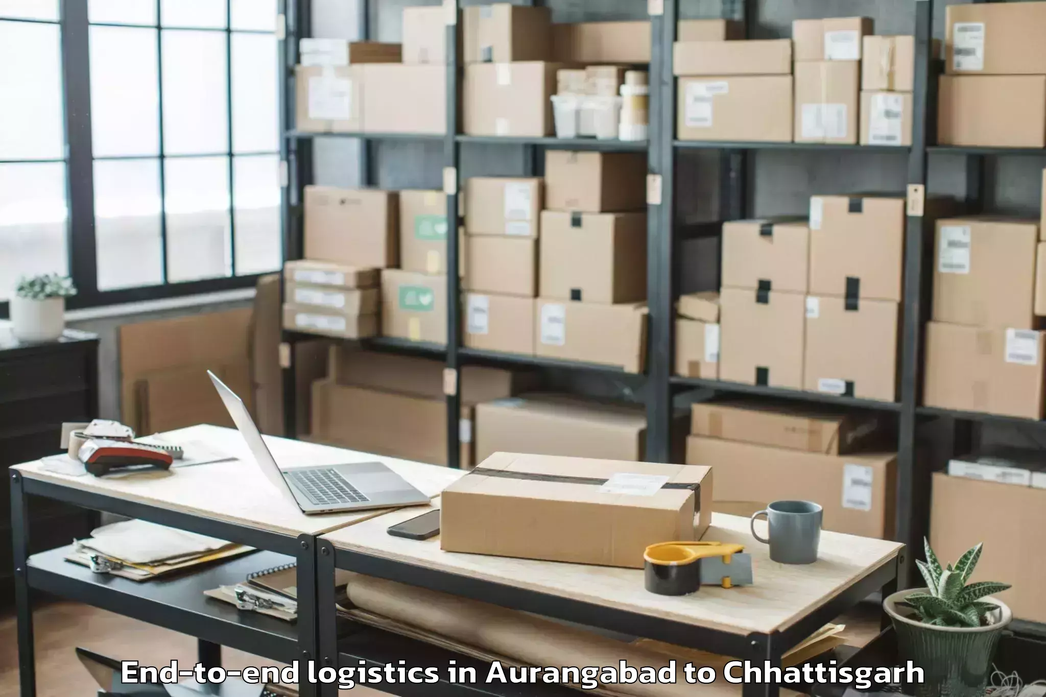 Book Aurangabad to Durg End To End Logistics Online